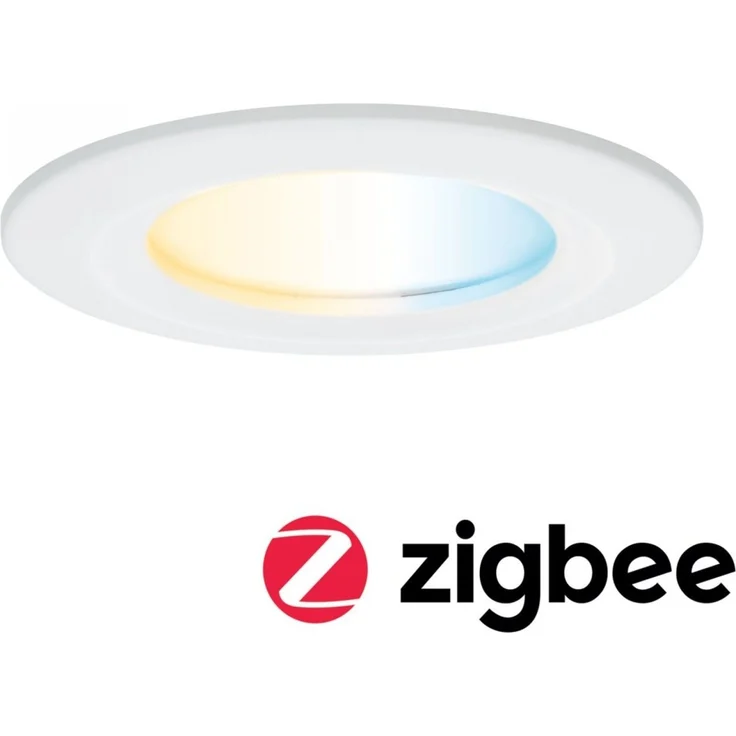 Paulmann 92447 LED Einbauleuchte Nova Coin Zigbee Tunable White Weiß matt IP44 – Bild 1