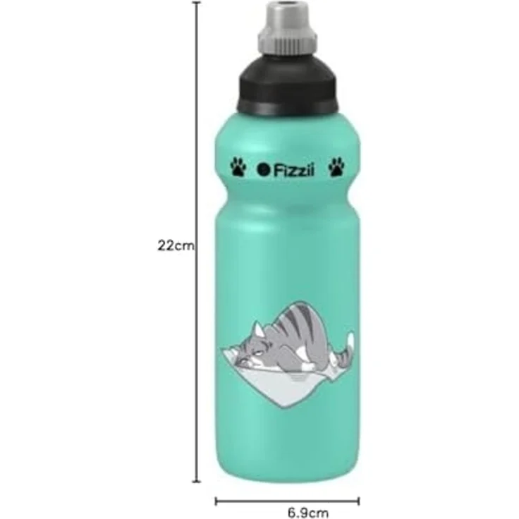 Fizzii Trinkflasche Pastellfarbig 500ml Sprudelsicher – Bild 3