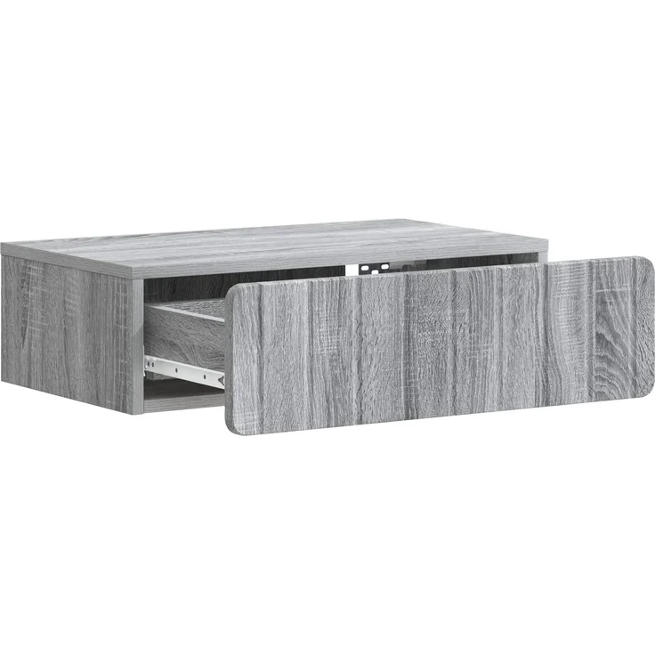 vidaXL Wandmontierter Beistelltisch Graues Sonoma 59 x 34,5 x 17 cm 898321 – Bild 3