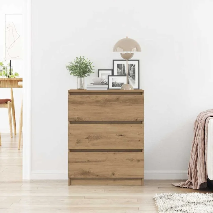 vidaXL Sideboard Artisan-Eiche 60x35x76 cm Holzwerkstoff 862492 – Bild 3