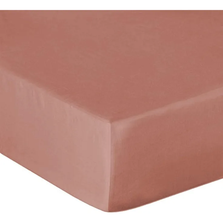 Heckett and Lane Mako Satin 1 x Spannbettlaken 160x200 cm Elementi Canyon Rose