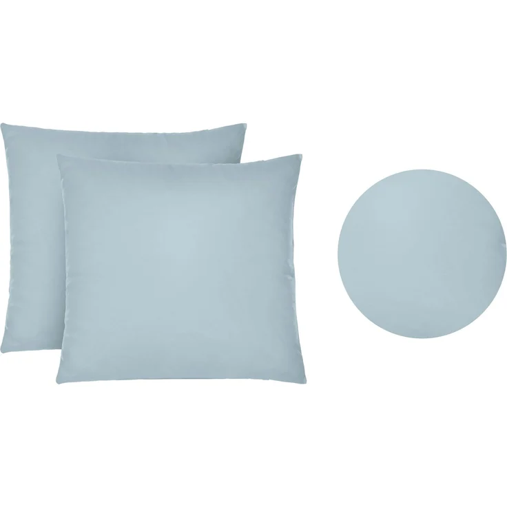 biberna Feinjersey-Kissenbezug, 2-teilig, bläulich, 40x40 cm – Bild 5
