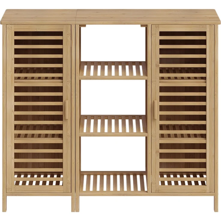 Bellamio Newa Badezimmer-Set, 1x Waschbeckenunterschrank, 1x Schrank mit 9 Fächern – Bild 12