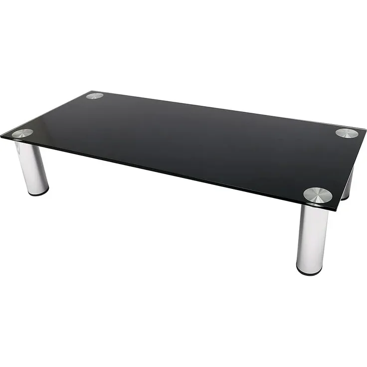 Melko TV-Rack Bildschirmerhöhung Schreibtischaufsatz Glasaufsatz Monitoraufsatz (Stück), Robust und stabil