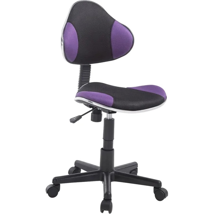 CLP Arbeitshocker Bastian, schwarz höhenverstellbar und drehbar,lila