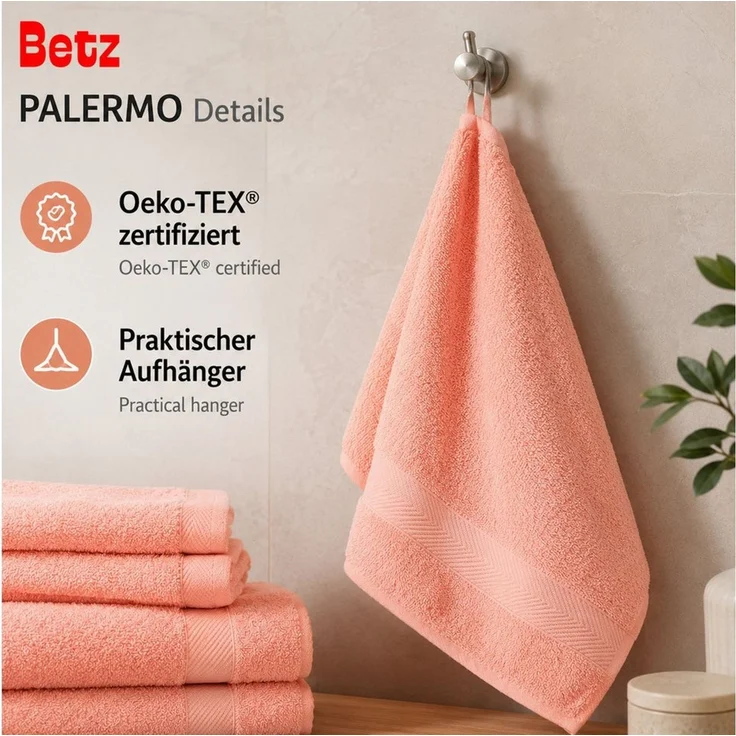 Betz Handtuch Set 12-TLG. Handtuch-Set Palermo, 100% Baumwolle (Set, 12-St) – Bild 4