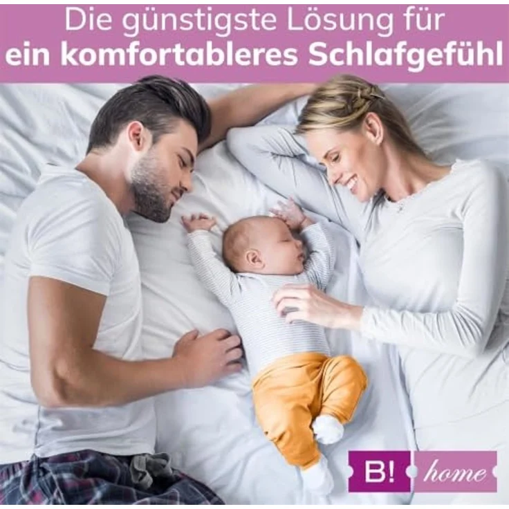 Matratzentopper Memory Foam 180x200x4 cm - Größe (cm): 180x200, Material Füllung: Viskoschaum, Höhe (cm): 4 – Bild 3