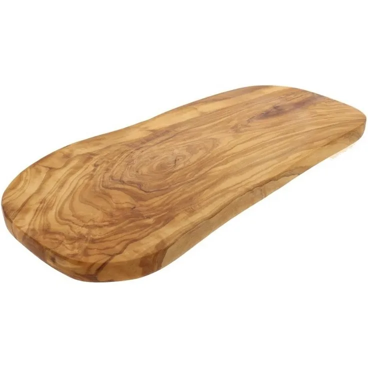 Hofmeister Schneidebrett Olivenholz Küchenbrett Holzbrett, Schneidebrett 40 x 20 x 1,5 cm