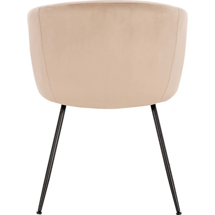 HOME DELUXE Esszimmerstuhl Samt mit Armlehne ARIA - 2er Set Beige – Bild 6