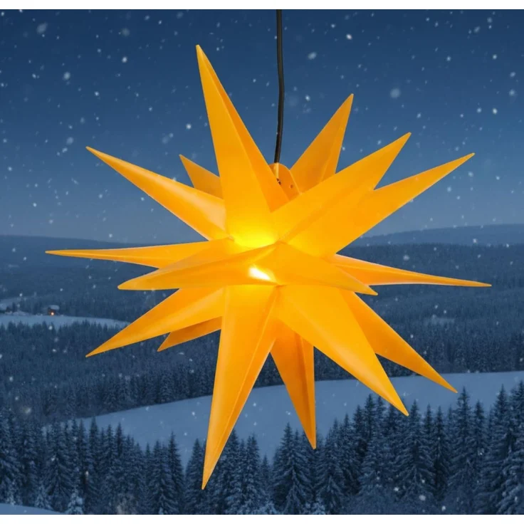 Guru-Shop LED-Stern für außen 3D Außenstern Kaspar, Weihnachtsstern,., Leuchtmittel inklusive – Bild 8