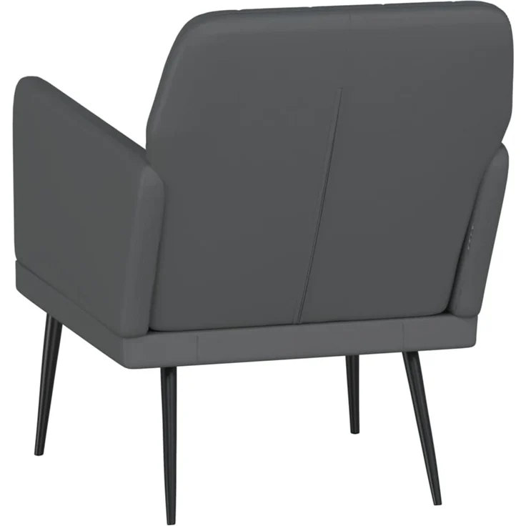 Sessel wohnzimmer, Relaxsessel Grau 61x78x80 cm Kunstleder – Bild 5