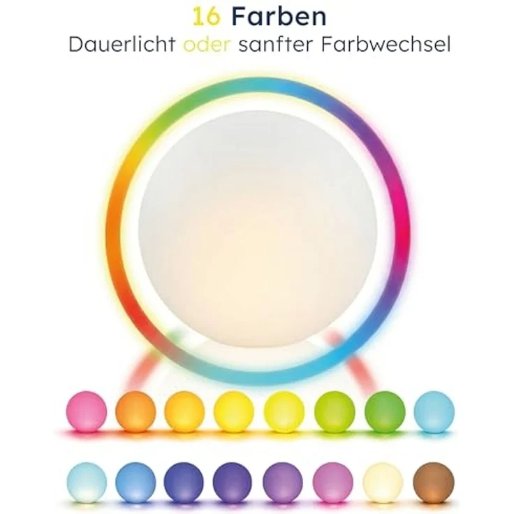 esotec LED Gartenleuchte Solar Leuchtkugel Siena D=40cm multicolor, USB, Fernbedienung 102892, LED fest integriert – Bild 4
