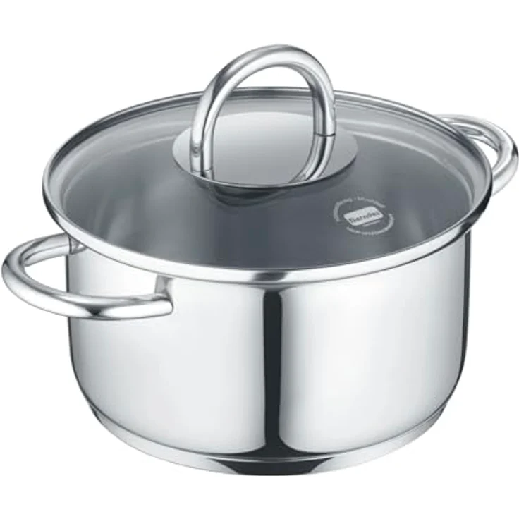 Berndes Kochtopf Mini mit Glasdeckel 12 und 14 cm, Edelstahl, poliert - b.mini, Edelstahl – Bild 2
