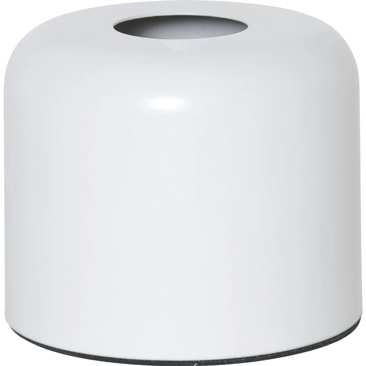 E27 Lampenbasis ,Glans', Metall, matt-weiß, H 10cm, Ø 12cm