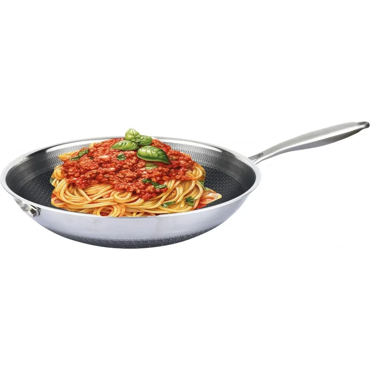 Wok Pfanne Wokpfanne Bratpfanne Edelstahl Induktion Ø32cm Cheffinger CF-PW32N