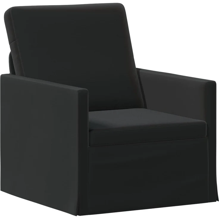 vidaXL Sofa-Set 2 pcs Schwarz Samt (V) 3433235 – Bild 2