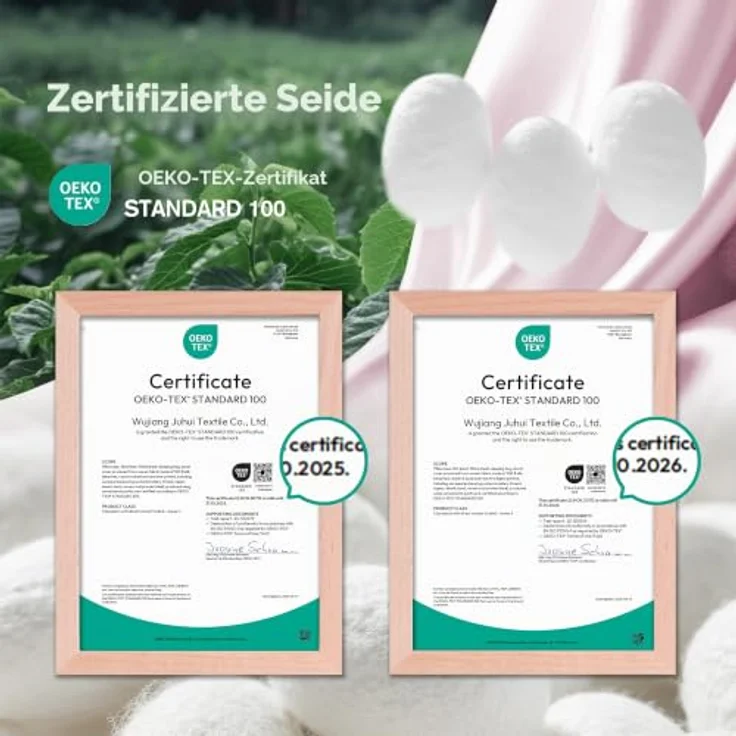 townssilk Beidseitig 100% 19momme Pure Maulbeerseide Kissenbezug für Haar und Haut Gesundheit, 1 Stück 50x60cm Größe Kissenbezug Seide,verstecktem Reißverschluss 600 Fadenzahl peacockblue – Bild 5