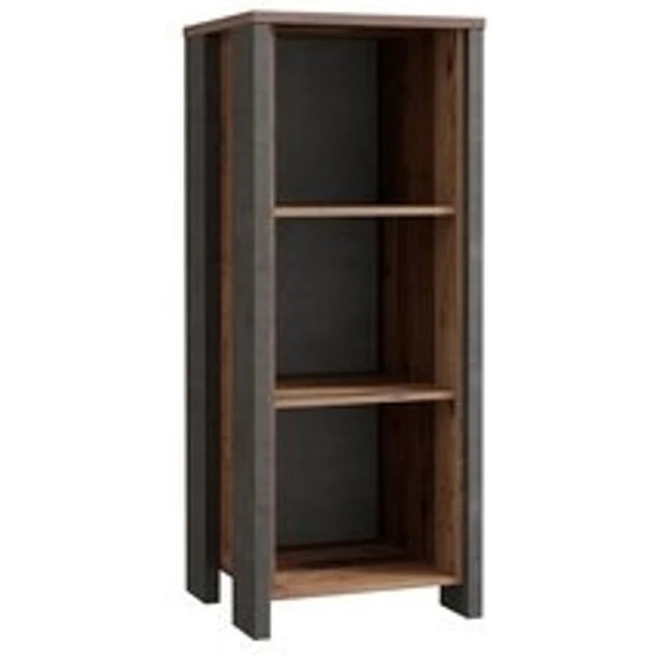 Forte Möbel 'Clif' Aktenregal, Bücherregal, old wood/ Beton Optik, ca. 115 cm hoch – Bild 6