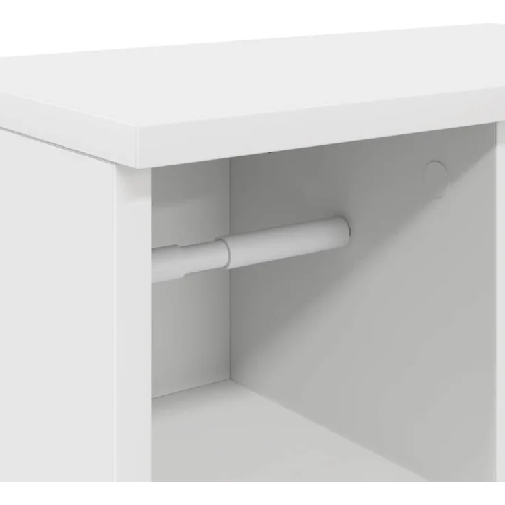 vidaXL Badezimmerschrank mit Rollenhalter Weiß 39x22x90 cm 858524 – Bild 3
