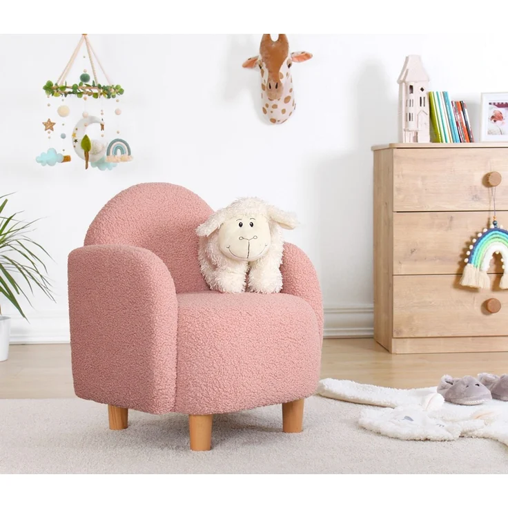 Hanah Home 'Moylo - Pink' Kinder-Ohrensessel, Rosa, 47 x 51 x 47 cm – Bild 2