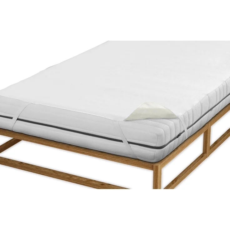 Sleep & Protect wasserundurchlässige Molton-Matratzenauflage weiß, 1x 100x200 cm – Bild 2
