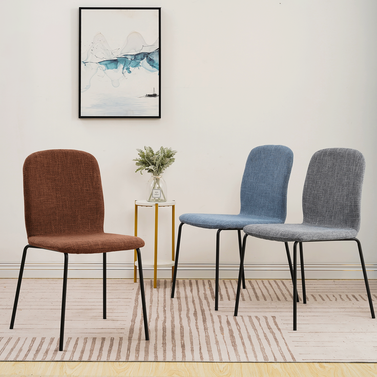 Albatros Esszimmerstühle 4er Set ENNA, schwarz - stapelbar, bequemer Polsterstuhl - Eleganter Küchenstuhl, Stuhl Esszimmer oder Esstisch Stuhl, Konferenzstuhl , Stückzahl:4, Farbe:Schwarz – Bild 11
