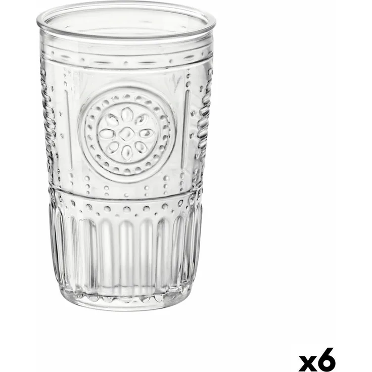 Trinkglas Bormioli Rocco Romantic Durchsichtig Glas 475 ml (6 Stück) Default Title