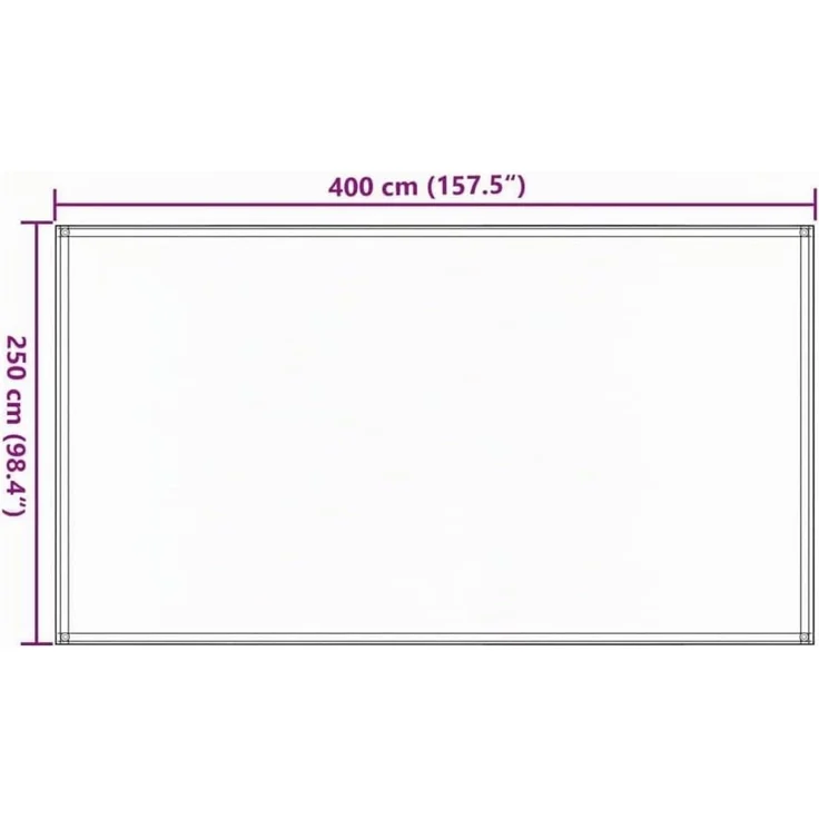 vidaXL Zeltteppich 250 x 400 cm Anthrazit 91261 – Bild 8