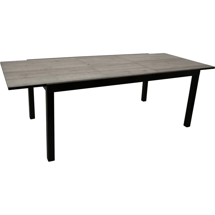 DEGAMO FARO Garten-Ausziehtisch, Alu + Keramikoptik, anthrazit/grau, 200/300x110cm – Bild 1