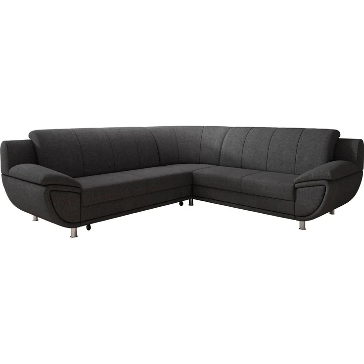 TRENDMANUFAKTUR Ecksofa Rondo II, zeitlos & elegant, bequeme Armlehnen, L-Form, wahlweise mit Federkern, wahlweise mit Bettfunktion, B/T 267/247cm – Bild 2