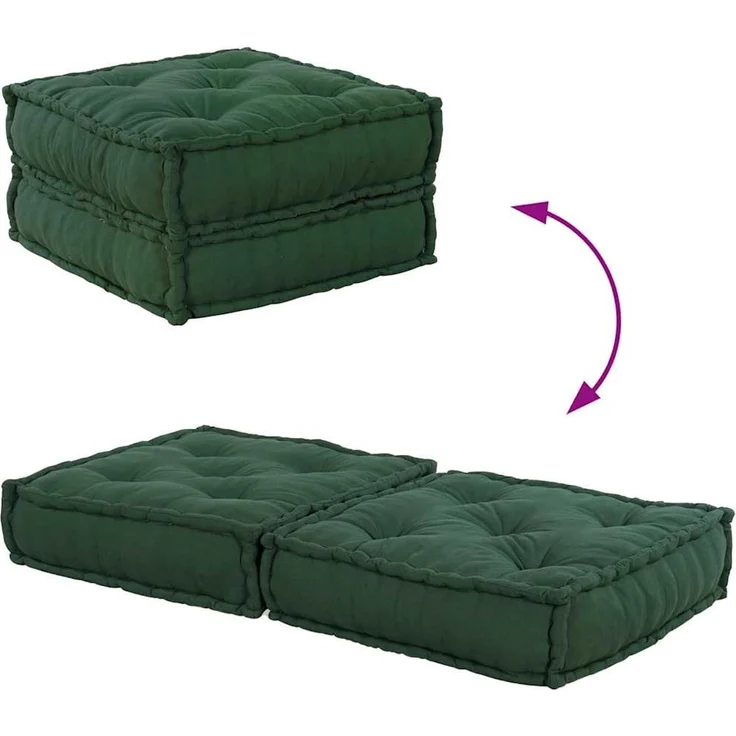 vidaXL Modulares Sofaelement Grün 70x70x36 cm Stoff 4019035 – Bild 6