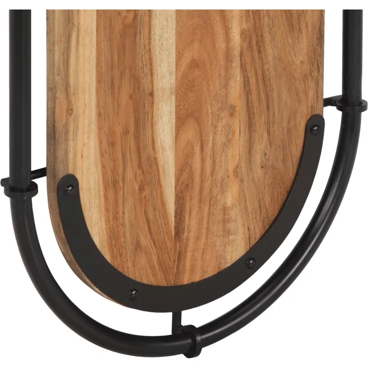 vidaXL Wandgarderoben mit 4 Haken 2 Stk. Massivholz Akazie 4013504 – Bild 7
