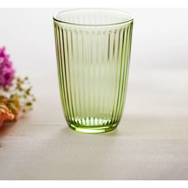 Hermia Concept 'Splendid 395 - Green' Gläser-Set (4-teilig), Grün, 8,5 x 8,5 x 12 cm, 395 ml