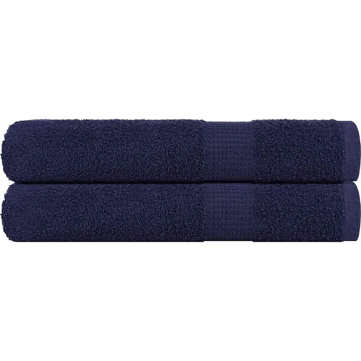 vidaXL Saunatücher FROGN 2 Stk. Marineblau 80x200 cm 360 g/m² 136791
