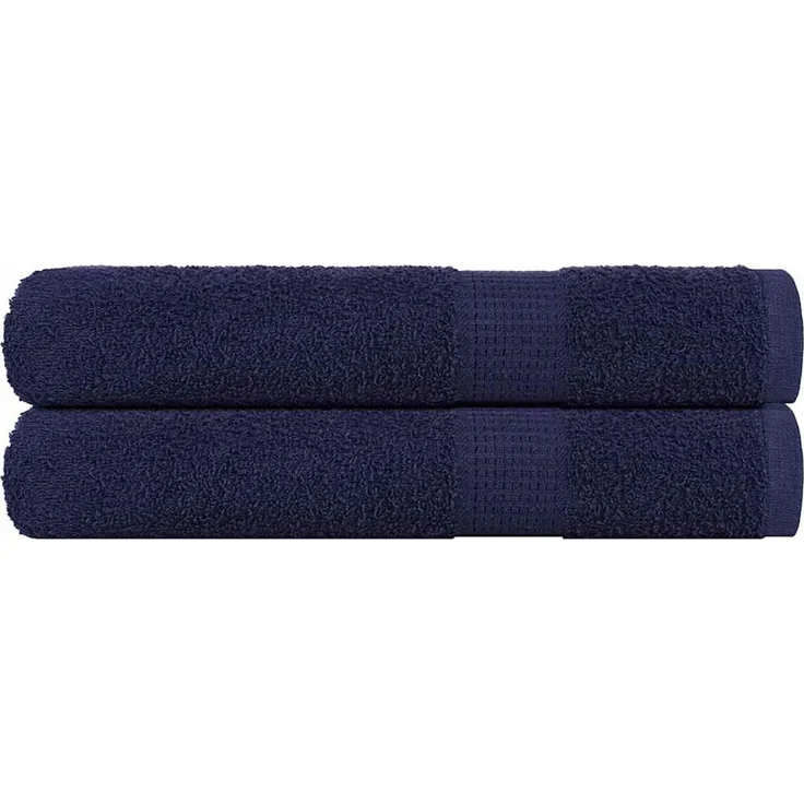 vidaXL Saunatücher FROGN 2 Stk. Marineblau 80x200 cm 360 g/m² 136791 – Bild 1