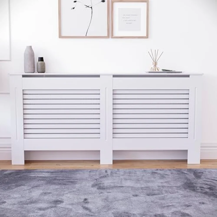 Vida Designs Milton Heizkörper, weiß Moderner MDF lackiert, Schrank, extra groß – Bild 3