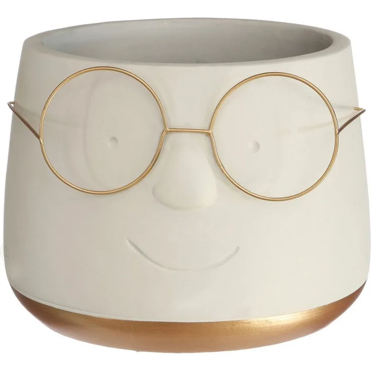 Annastore Übertopf Blumenübertöpfe in witzigem Design (Übertöpfe für Zimmerpflanzen), Blumentöpfe - Übertöpfe aus Keramik - Lustige Blumentöpfe