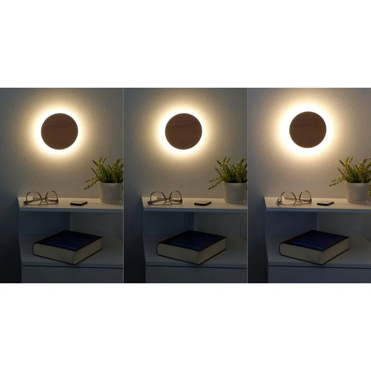 Northpoint LED Wandleuchte Northpoint LED Wandleuchte Indirektes Licht Echtholz, mit Bewegungsmelder – Bild 3