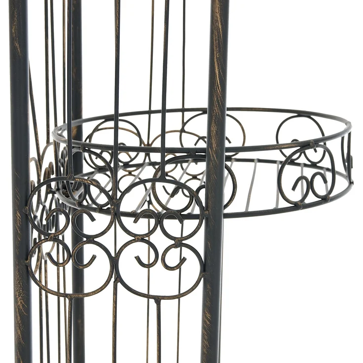 Rosenbogen BIRGER - 163 x 34 x 239,5 cm, Metall, Bronze | Rankhilfe Rosen Rankgitter Gartendekoration – Bild 6