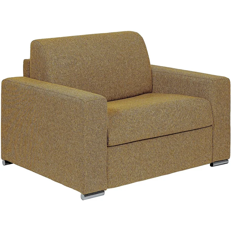 Vente-unique - CALITO - Schlafsessel - Metall - Stahl - Gelb - 124 x 95 x 85 cm – Bild 4