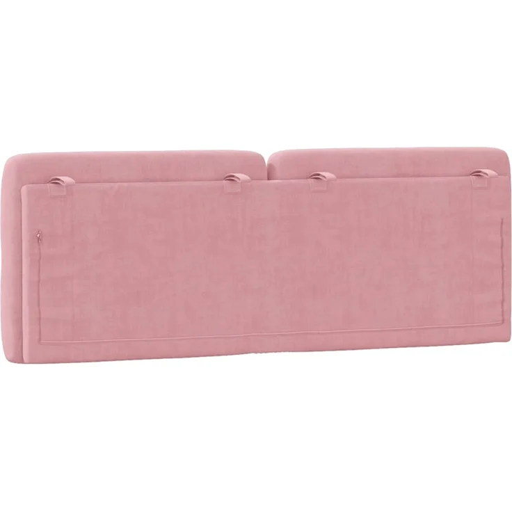 vidaXL Kopfteil-Kissen Rosa 120 cm Samt 374725 – Bild 7