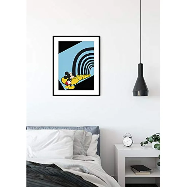 Komar Disney Wandbild, Mickey Mouse Foot Tunnel, Kunstdruck 50x70cm, seidenmatte Oberfläche, PVC-frei, FSC-zertifiziert, ohne Rahmen – Bild 3