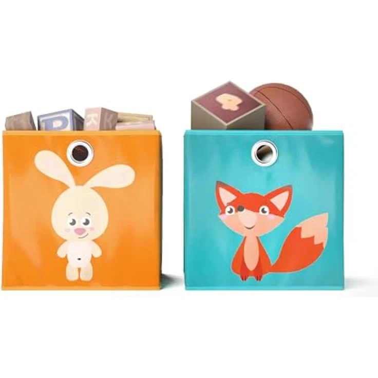 Faltbox Orange/Blau 30 x 30 cm 2er Set Vicco – Bild 8