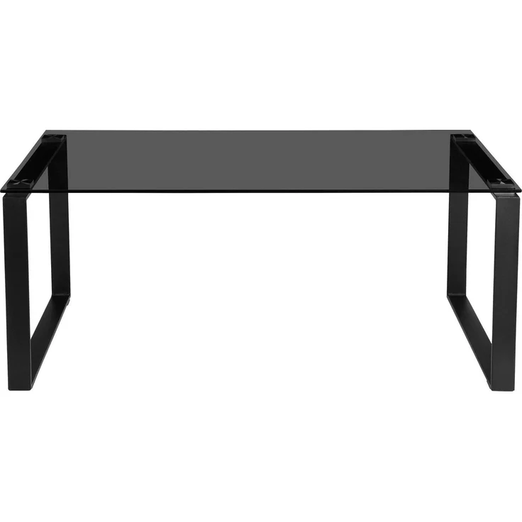 Places of Style Couchtisch Simsbury, Tischplatte aus gehärtetem Glas 0,8 cm, Gestell aus Metall, Höhe 45 cm – Bild 5