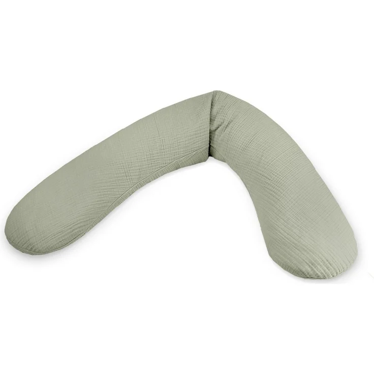 Theraline Stillkissen "Das Original" Microperlen inkl. Bezug 190 cm 200 Salbei. Musselin – Bild 1