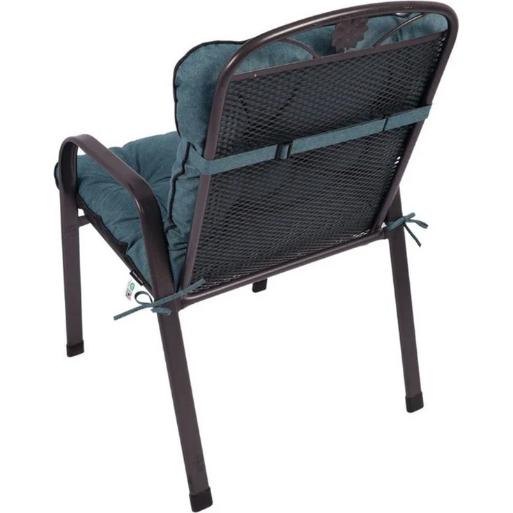 TexDeko Sitzauflage Ecolen Niedriglehner 40 x 40 x 40cm - gesteppte Gartenstuhl-Auflage, (1× Gartenstuhl-Auflage (80 × 40cm), UV-Beständig, Wasserabweisend mit Anti-Rutsch Boden – Bild 3