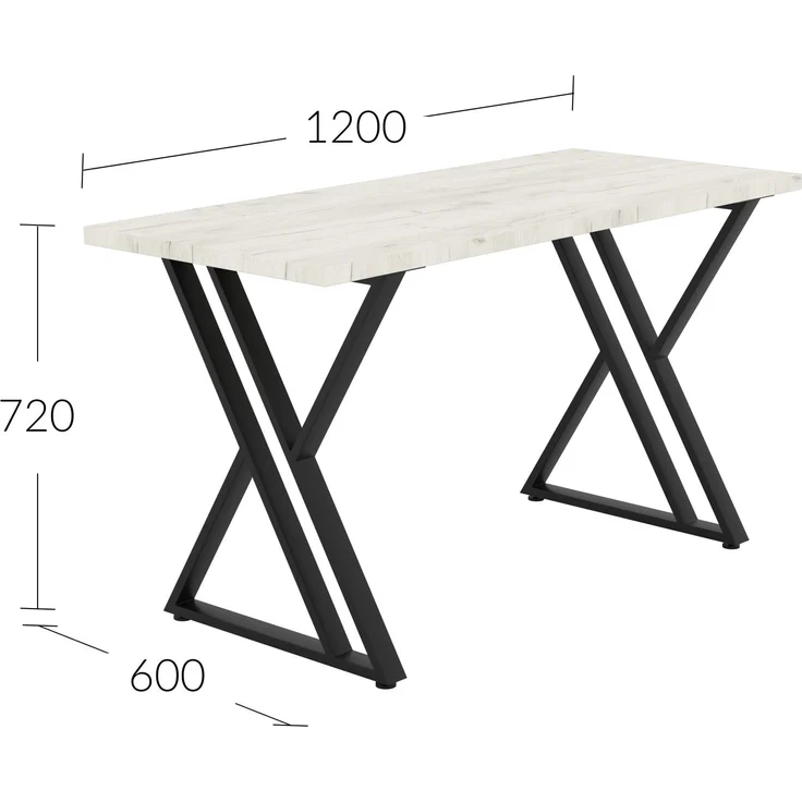 Shefa Esstisch New York 120 cm - Craft Eiche Weiß - Modernes Design – Bild 1