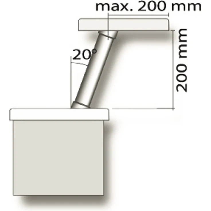 Barkonsole 20° TableLine 2 chrom poliert / Tradur / Konsole / Küchenkonsole / Thekenkonsole – Bild 3