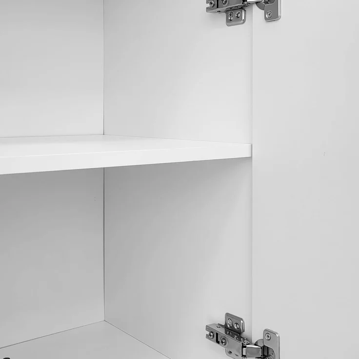 ZUBALIYA Sideboard 120x37,5x80,8 cm, aus MDF, Weiß – Bild 12