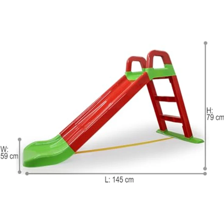 Jamara 460501 'Funny Slide' Rutsche, 145 x 59 x 79 cm, ab einem Jahr, rot – Bild 4